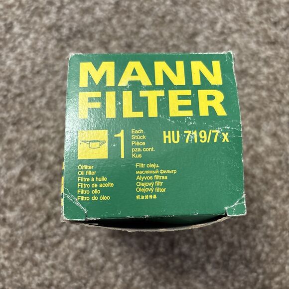 HU 719/7x Engine Oil Filter Mann for Audi A3 TT Quattro Volkswagen Beetle - Picture 2 of 3